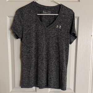 Under Armour Women's Charcoal V-Neck Tee